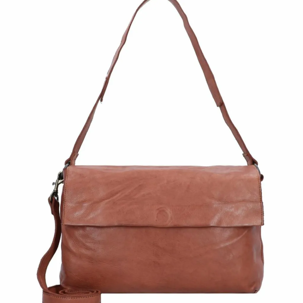 Harold's Schultertaschen<Submarine Schultertasche Leder 24 cm cognac