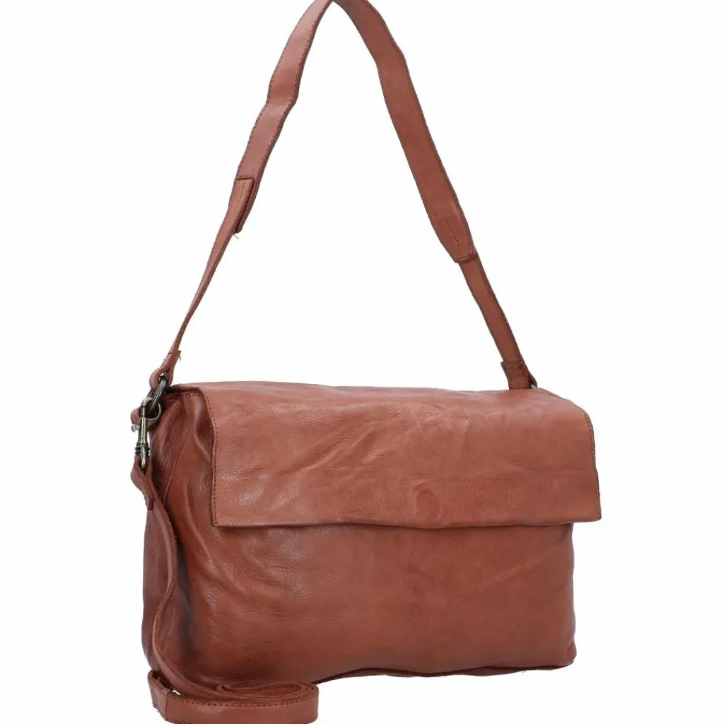 Harold's Schultertaschen<Submarine Schultertasche Leder 24 cm cognac