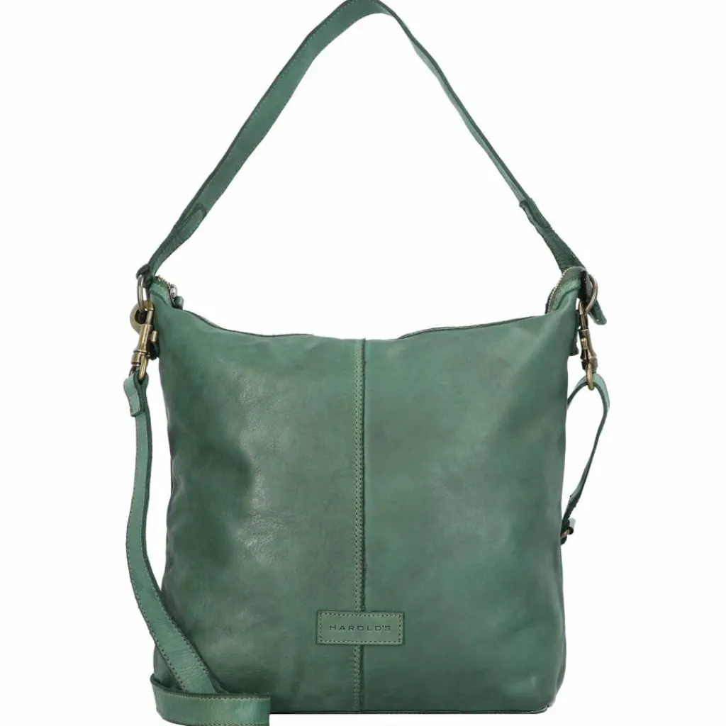 Outlet Harold's Submarine Schultertasche Leder 33 cm grün