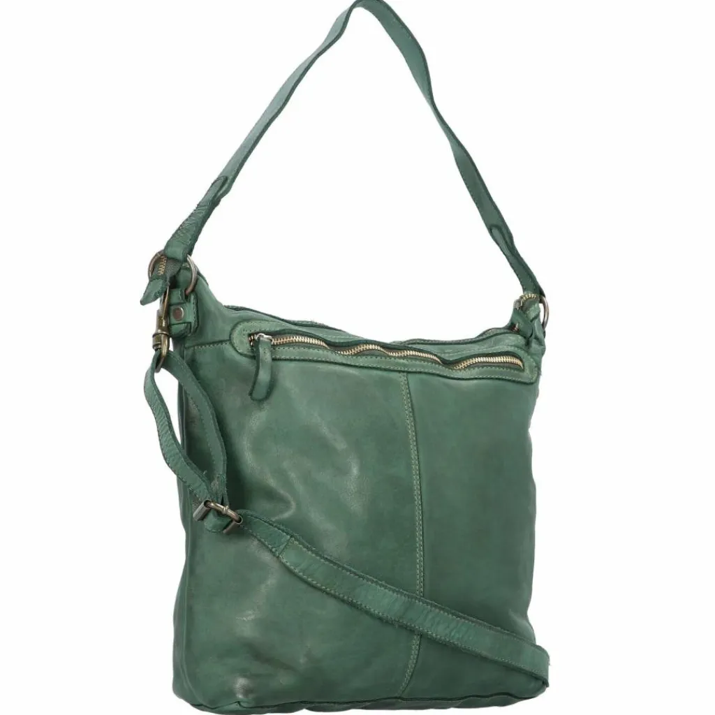 Outlet Harold's Submarine Schultertasche Leder 33 cm grün