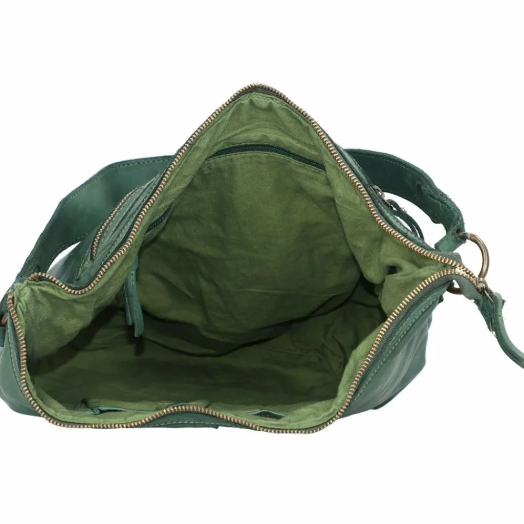 Outlet Harold's Submarine Schultertasche Leder 33 cm grün