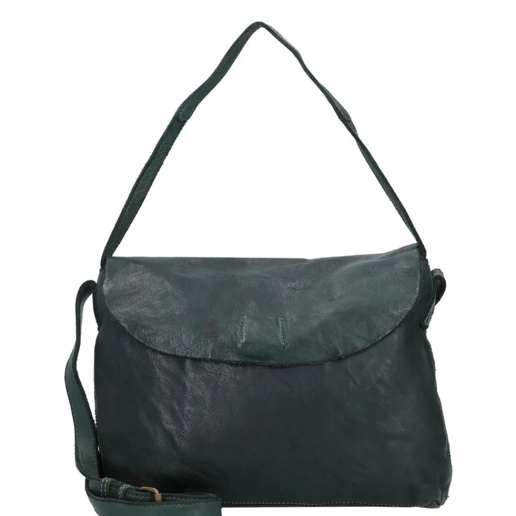 Harold's Schultertaschen<Submarine Schultertasche L Leder 28 cm grün