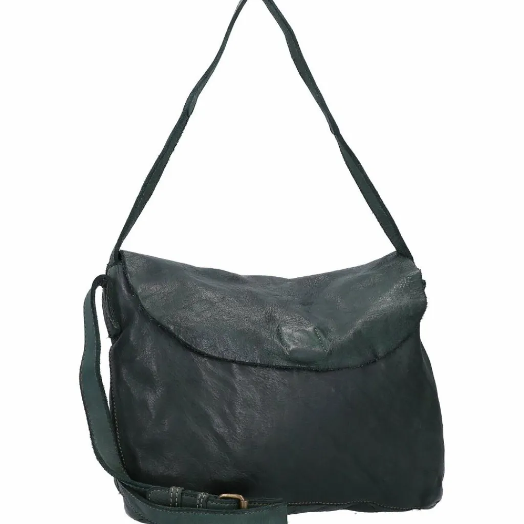 Harold's Schultertaschen<Submarine Schultertasche L Leder 28 cm grün