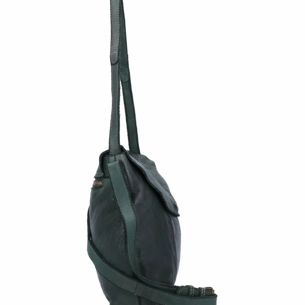 Harold's Schultertaschen<Submarine Schultertasche L Leder 28 cm grün