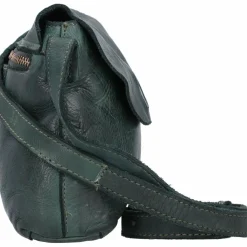 New Harold's Submarine Umhängetasche Leder 21 cm grün