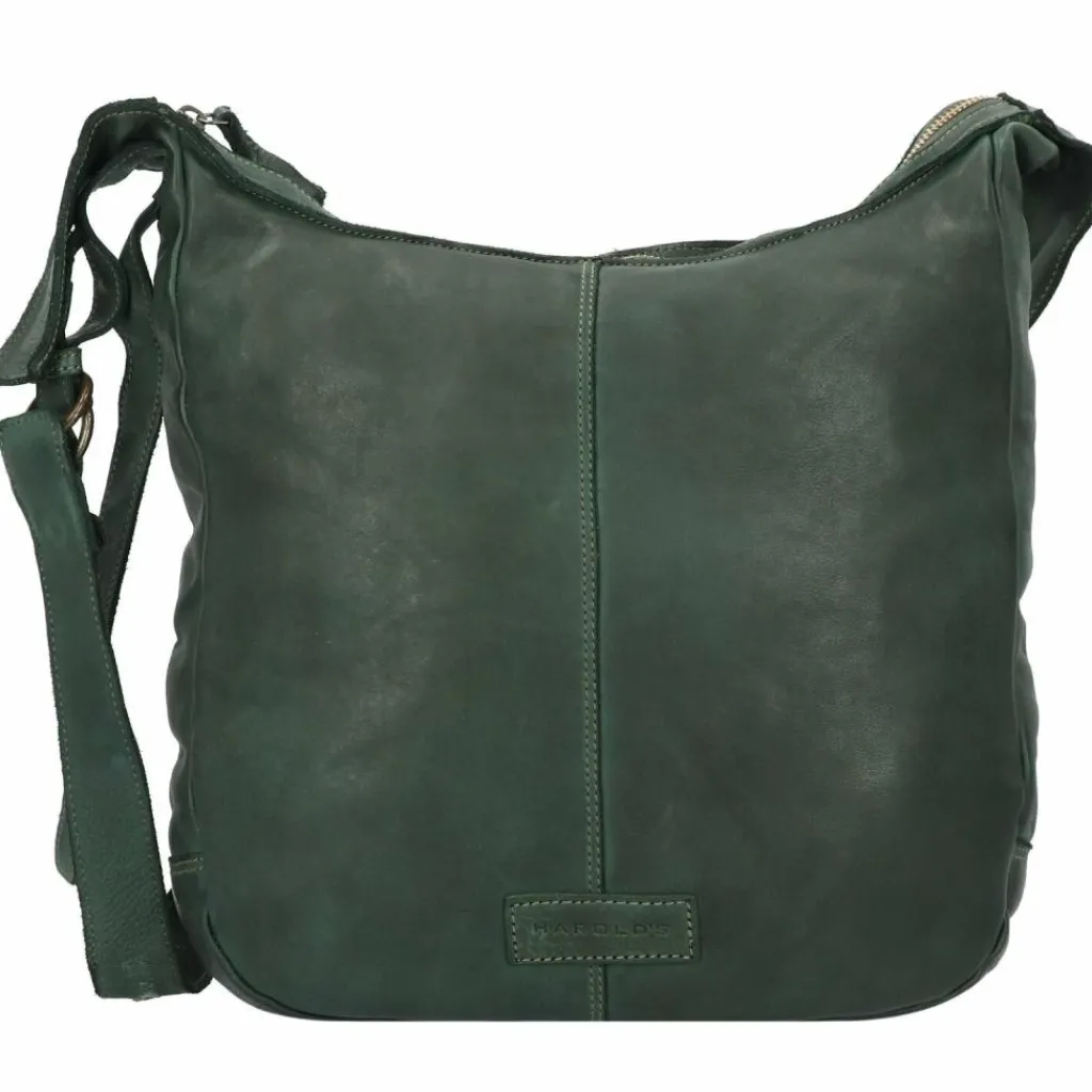Outlet Harold's Submarine Umhängetasche Leder 31 cm grün