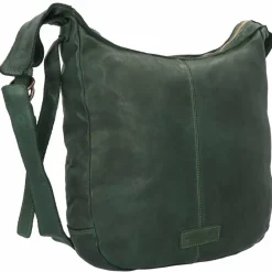 Outlet Harold's Submarine Umhängetasche Leder 31 cm grün