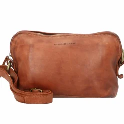 New Harold's Submarine Umhängetasche Leder 26 cm cognac