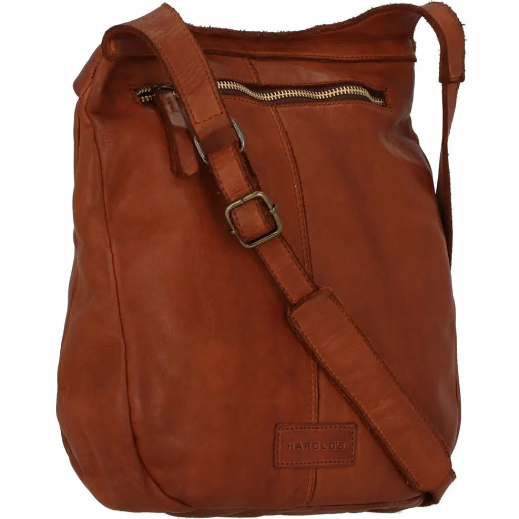 Harold's Umhängetaschen<Submarine Umhängetasche Leder 25 cm cognac