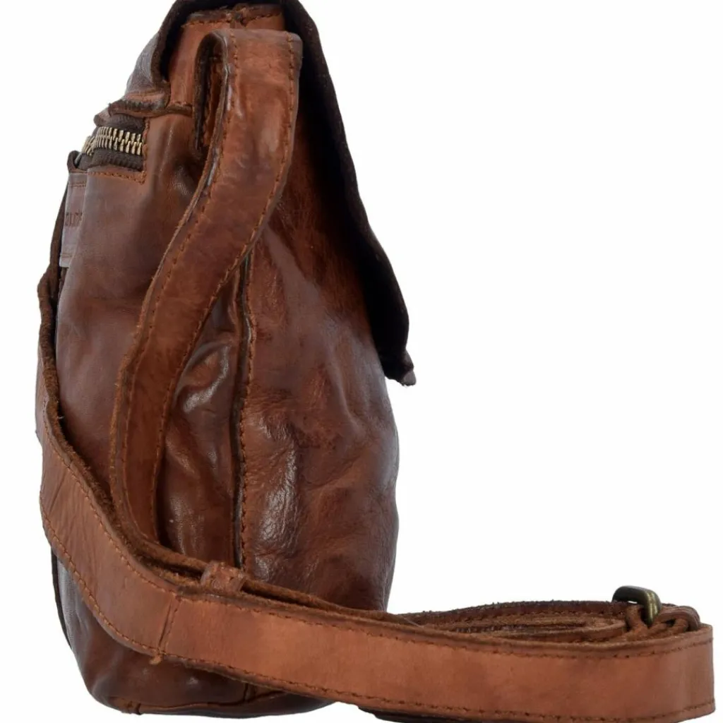 Outlet Harold's Submarine Umhängetasche Leder 21 cm cognac