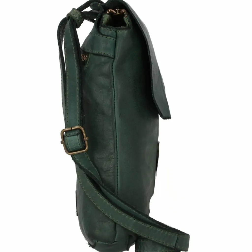 Harold's Umhängetaschen<Submarine Umhängetasche Leder 15 cm grün