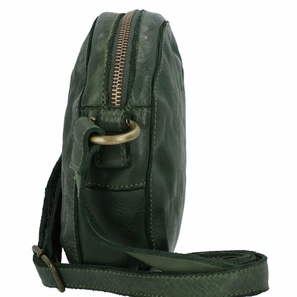 Best Harold's Submarine Umhängetasche Leder 18 cm grün