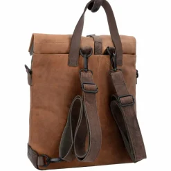 Best Harold's Twister Aktentasche mit Rucksackfunktion Leder 34 cm Laptopfach natur