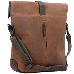 New Harold's Twister Kurier Umhängetasche Leder 26 cm natur