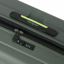 Outlet Hedgren Comby Grip M Exp 4 Rollen Trolley 65 cm mit Dehnfalte olive