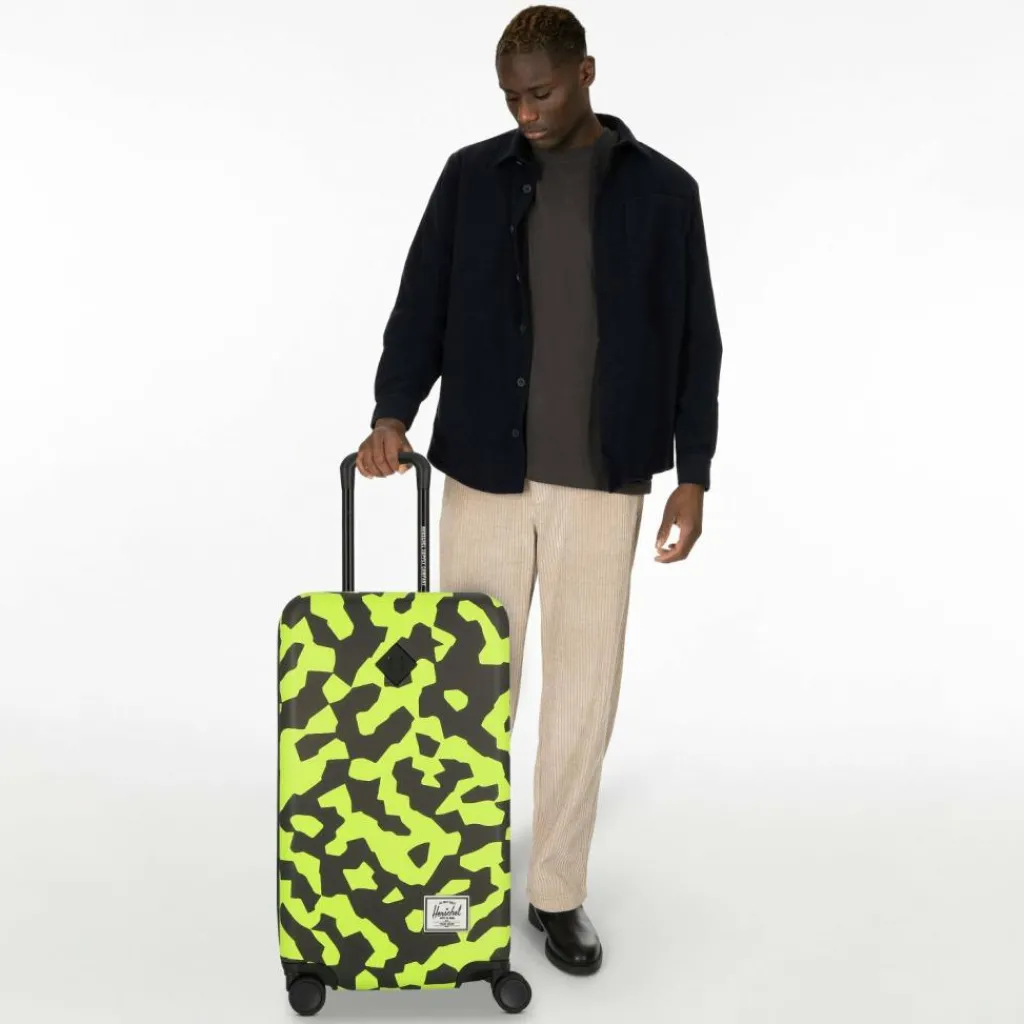 Herschel 4-Rollen Koffer|Hartgepäck<Heritage 4 Rollen Trolley M 69 cm shadow pixel lime punch