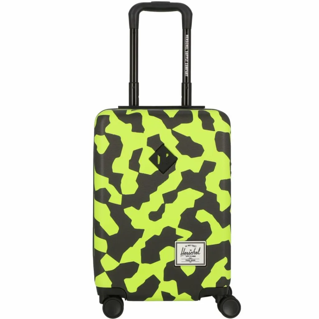 New Herschel Heritage 4 Rollen Kabinentrolley XS 50 cm shadow pixel lime punch