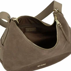 Online Hey Marly Lifetime Sister Suede Schultertasche M Leder 35.5 cm mocha