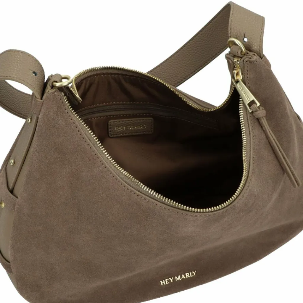 Online Hey Marly Lifetime Sister Suede Schultertasche M Leder 35.5 cm mocha