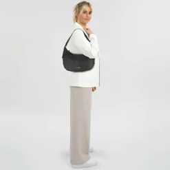 Hey Marly Schultertaschen|Henkeltaschen<Lifetime Sister Schultertasche M Leder 35 cm black