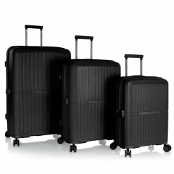 Sale Heys AirLite 4 Rollen Kofferset 3-teilig mit Dehnfalte black