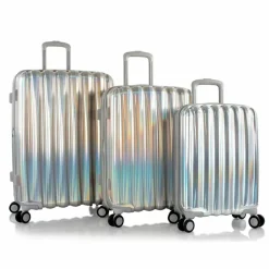 Discount Heys Astro 4 Rollen Kofferset 3-teilig mit Dehnfalte silver