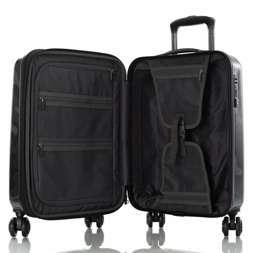 Best Heys Black 4 Rollen Kabinentrolley S 53 cm mit Dehnfalte camo