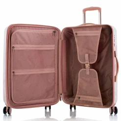 Heys 4-Rollen Koffer|Hartgepäck<Black Camo 4 Rollen Trolley M 66 cm mit Dehnfalte rose