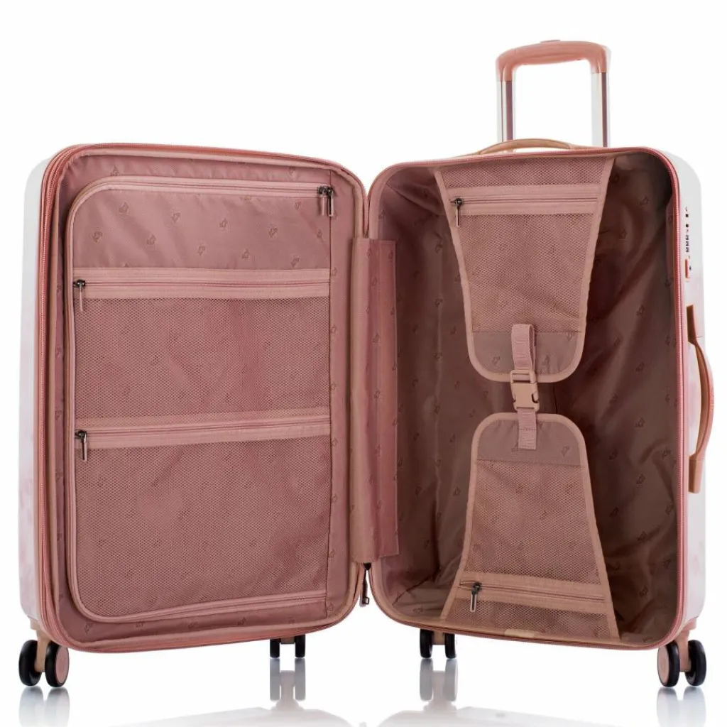 Heys 4-Rollen Koffer|Hartgepäck<Black Camo 4 Rollen Trolley M 66 cm mit Dehnfalte rose