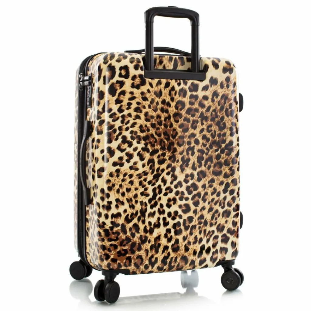 New Heys Black Camo 4 Rollen Trolley M 66 cm mit Dehnfalte brown leopard