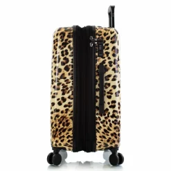 New Heys Black Camo 4 Rollen Trolley M 66 cm mit Dehnfalte brown leopard