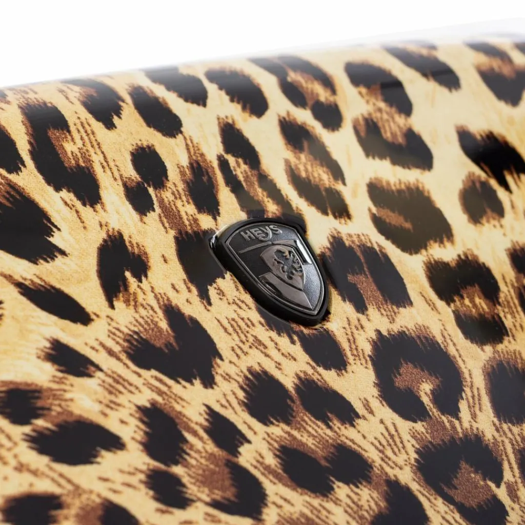 New Heys Black Camo 4 Rollen Trolley M 66 cm mit Dehnfalte brown leopard