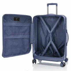 Heys 4-Rollen Koffer|Hartgepäck<EZ Fashion 4 Rollen Trolley M 66 cm mit Dehnfalte navy