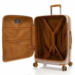 Heys 4-Rollen Koffer|Hartgepäck<EZ Fashion 4 Rollen Trolley M 66 cm mit Dehnfalte brown houndstooth