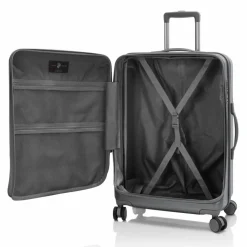 Outlet Heys EZ Fashion 4 Rollen Trolley M 66 cm mit Dehnfalte charcoal