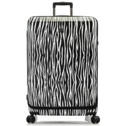 Clearance Heys EZ Fashion 4 Rollen Trolley L 76 cm mit Dehnfalte zebra