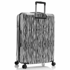Clearance Heys EZ Fashion 4 Rollen Trolley L 76 cm mit Dehnfalte zebra
