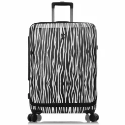 Hot Heys EZ Fashion 4 Rollen Trolley M 66 cm mit Dehnfalte zebra