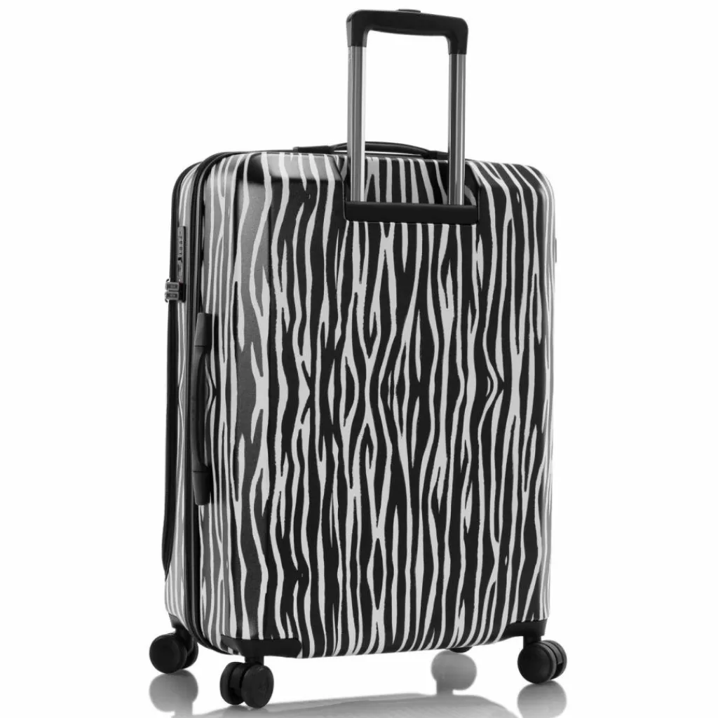 Hot Heys EZ Fashion 4 Rollen Trolley M 66 cm mit Dehnfalte zebra