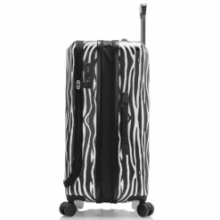 Hot Heys EZ Fashion 4 Rollen Trolley M 66 cm mit Dehnfalte zebra