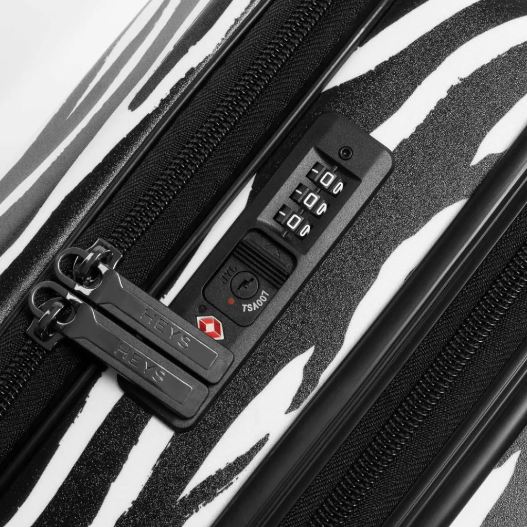 Hot Heys EZ Fashion 4 Rollen Trolley M 66 cm mit Dehnfalte zebra