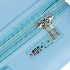 Heys Hartgepäck Kabinengepäck|4-Rollen Kabinentrolleys<Pastel 4 Rollen Kabinentrolley S 53 cm mit Dehnfalte blue