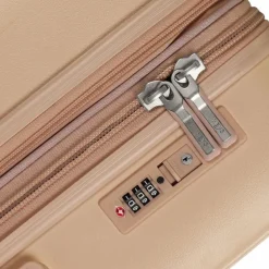 Clearance Heys Pastel 4 Rollen Kofferset 3-teilig mit Dehnfalte nude