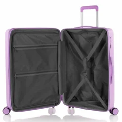 Heys Hartgepäck|4-Rollen Koffer<Pastel 4 Rollen Trolley M 66 cm mit Dehnfalte lavender