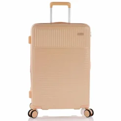 Heys 4-Rollen Koffer|Hartgepäck<Pastel 4 Rollen Trolley M 66 cm mit Dehnfalte nude