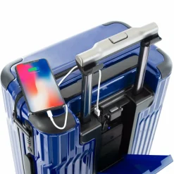 Sale Heys Tekno 4 Rollen Kabinentrolley S 53 cm Laptopfach blue