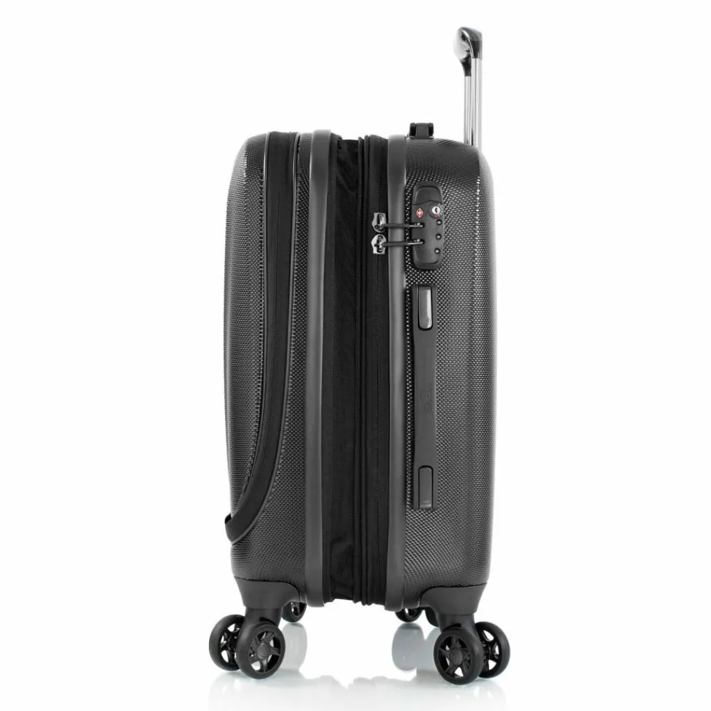 Heys Vantage 4 Rollen Kabinentrolley S 55 cm mit Dehnfalte black