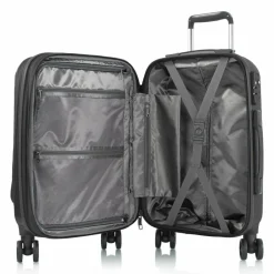 Heys Vantage 4 Rollen Kabinentrolley S 55 cm mit Dehnfalte black