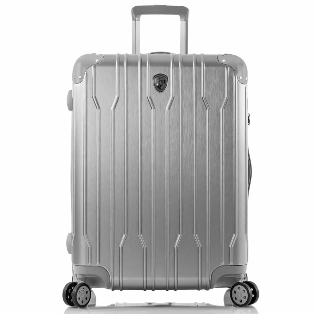 Heys Xtrak 4 Rollen Trolley M 66 cm mit Dehnfalte silver