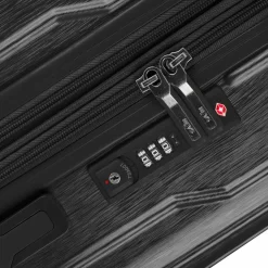 Outlet Heys Xtrak 4 Rollen Trolley L 76 cm mit Dehnfalte black